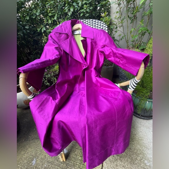 Trina Turk Magenta Pea Coat - Picture 15 of 17